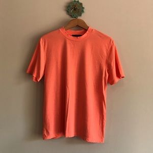 Distressed coral t-shirt, size M.